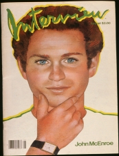INTERVIEW magazine side cover August 1982