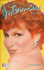 INTERVIEW magazine side cover September 1982