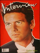 INTERVIEW magazine side cover December 1982