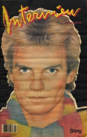 INTERVIEW magazine side cover January 1983