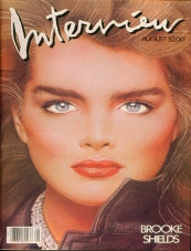 INTERVIEW magazine side cover August 1983