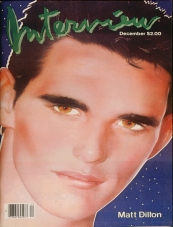 INTERVIEW magazine side cover December 1983
