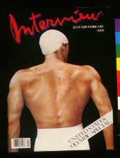 INTERVIEW magazine side cover January/February 1984