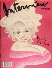 INTERVIEW magazine side cover July 1984
