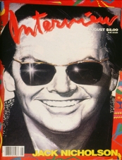 INTERVIEW magazine side cover August 1984
