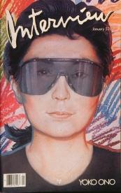 INTERVIEW magazine side cover January 1985
