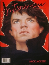 INTERVIEW magazine side cover February 1985