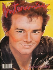 INTERVIEW magazine side cover March 1985