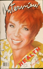 INTERVIEW magazine side cover April 1985