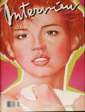 INTERVIEW magazine side cover August 1985