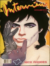 INTERVIEW magazine side cover November 1985