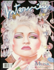 INTERVIEW magazine side cover April 1986