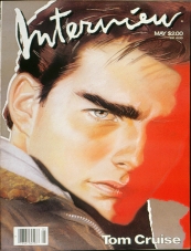 INTERVIEW magazine side cover May 1986