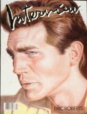 INTERVIEW magazine side cover October 1986