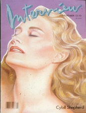 INTERVIEW magazine side cover November 1986