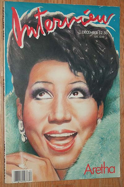 INTERVIEW magazine side cover December 1986