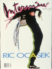 INTERVIEW magazine side cover March 1987