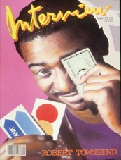 INTERVIEW magazine side cover May 1987