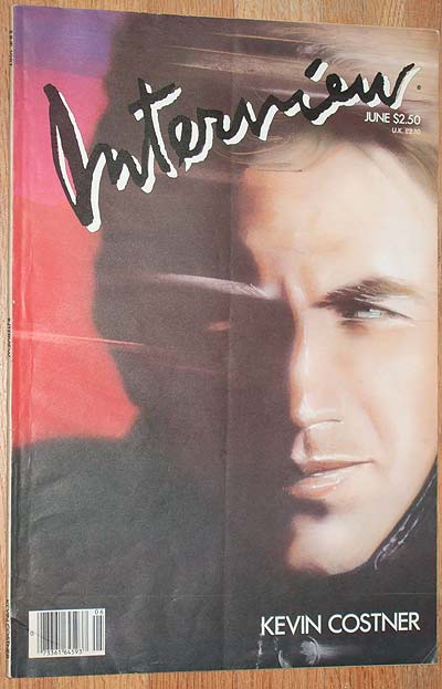 INTERVIEW magazine side cover June 1987