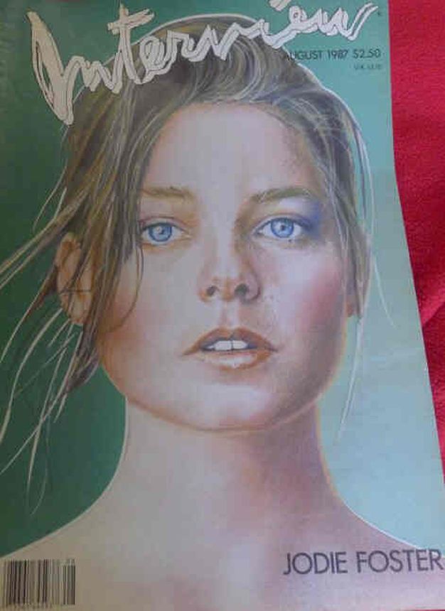 INTERVIEW magazine side cover August 1987