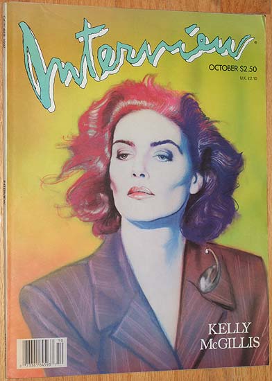 INTERVIEW magazine side cover October 1987