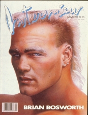 INTERVIEW magazine side cover November 1987