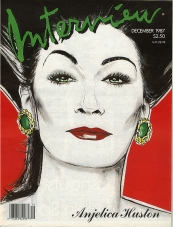 INTERVIEW magazine side cover December 1987