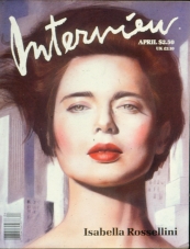 INTERVIEW magazine side cover April 1988