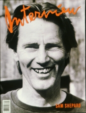 INTERVIEW magazine side cover September 1988