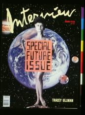INTERVIEW magazine side cover January 1989