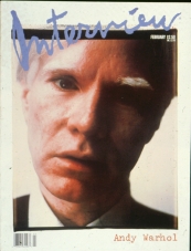 INTERVIEW magazine side cover February 1989