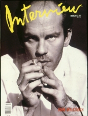 INTERVIEW magazine side cover March 1989