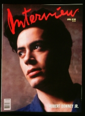 INTERVIEW magazine side cover April 1989