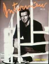 INTERVIEW magazine side cover June 1989