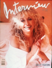 INTERVIEW magazine side cover July 1989
