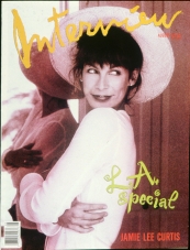 INTERVIEW magazine side cover August 1989