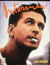 INTERVIEW magazine side cover October 1989