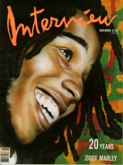 INTERVIEW magazine side cover November 1989