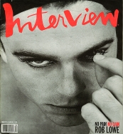 INTERVIEW magazine side cover March 1990