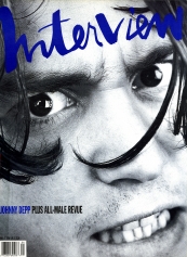 INTERVIEW magazine side cover April 1990