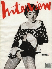 INTERVIEW magazine side cover June 1990