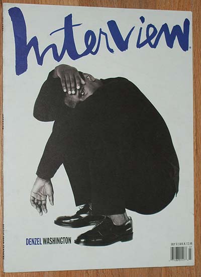 INTERVIEW magazine side cover July 1990