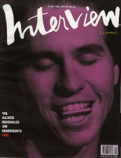 INTERVIEW magazine side cover November 1990