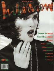 INTERVIEW magazine side cover December 1990