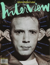 INTERVIEW magazine side cover January 1991
