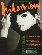 INTERVIEW magazine side cover March 1991
