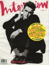 INTERVIEW magazine side cover April 1991
