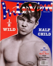 INTERVIEW magazine side cover February 1992