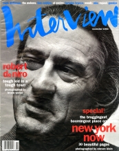 INTERVIEW magazine side cover November 1993