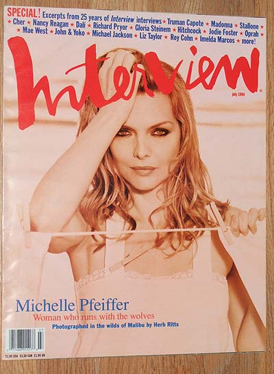 INTERVIEW magazine side cover July 1994